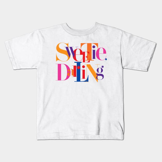 Fabulous Sweetie Darling Kids T-Shirt by chaxue